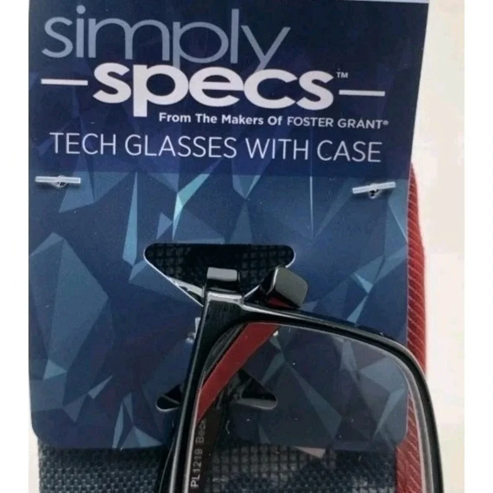 Foster Grant BECK BLK + 3.25 Readers SIMPLY SPECS TECH Reading Glasses